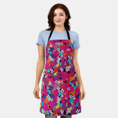 Boeket Roze en Paarse Schort (Gedragen)