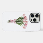 Boeket Roze Tulpen iPhone Hoesje (Achterkant horizontaal)