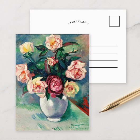 Boeket Rozen | Henri Manguin Briefkaart