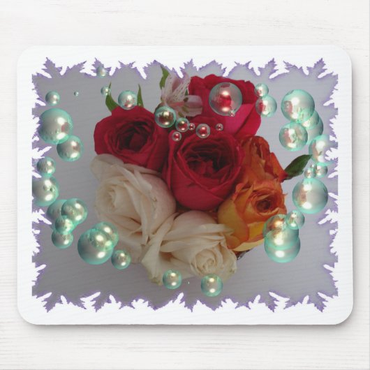 Boeket rozen muismat (Voorkant)