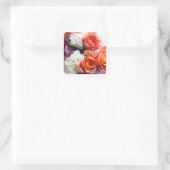 Boeket rozen, orchideeën, hydrangea sticker (Tas)