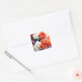 Boeket rozen, orchideeën, hydrangea sticker (Envelop)