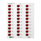 Boeket Rozen Retouradres Label (Full Sheet)