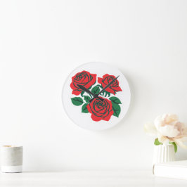 Boeket Rozen Ronde Klok