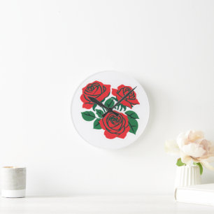 Boeket Rozen Ronde Klok