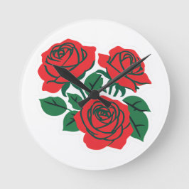 Boeket Rozen Ronde Klok