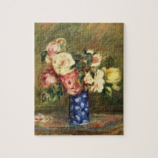Boeket Rozen van Pierre-Auguste Renoir Classic Legpuzzel (Verticaal)