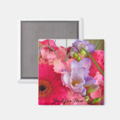 Boeket speciaal voor u magneet (Voorkant / Achterkant)