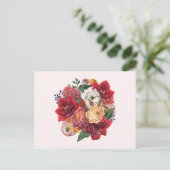 Boeket Tuinbloemen Vintage Briefkaart (Staand voorkant)