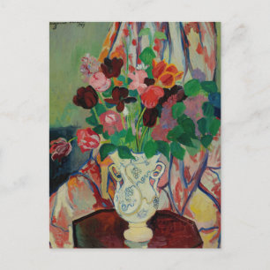 Boeket Tulpen door Suzanne Valadon Briefkaart