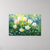 *~* Boeket Tulpen TV2 Stretched Canvas Print (Voorkant)