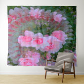 Boeket van baby roze rozen..... wandkleed (In Situ (horizontaal))