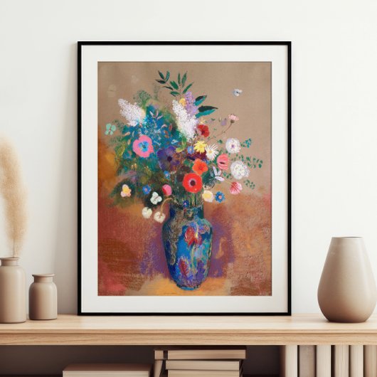 Boeket van bloemen (1900 - 1905) door Odilon Redon Poster