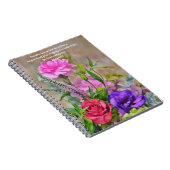 Boeket van Bloemen Art Bible Verse Journal Notitieboek (Rechterzijde)