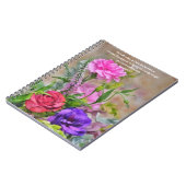 Boeket van Bloemen Art Bible Verse Journal Notitieboek (Linkerzijde)