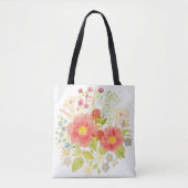 Boeket van Bloemen Canvas tas (Voorkant)