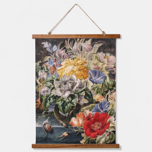 boeket van bloemen hangend wandkleed (Voorkant)