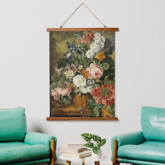 boeket van bloemen hangend wandkleed (Woonkamer)