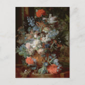 Boeket van bloemen in een landschap briefkaart (Voorkant)