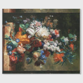 BOEKET VAN BLOEMEN IN EEN URN CADEAUPAPIER (Vlak)