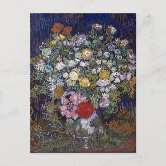 Boeket van bloemen in een vaas | Van Gogh | Briefkaart (Voorkant)