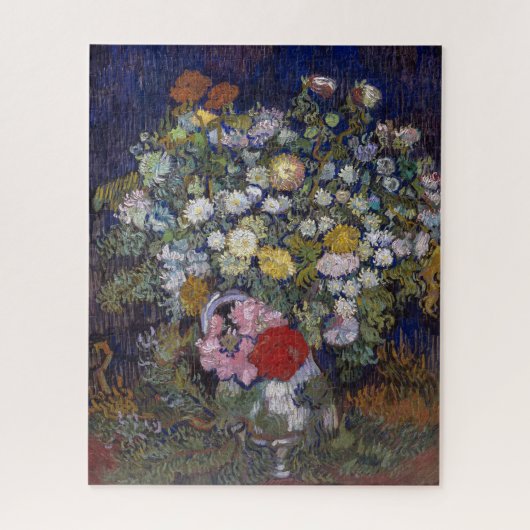 Boeket van bloemen in een vaas | Van Gogh | Legpuzzel (Verticaal)