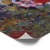 Boeket van bloemen in een vaas | Van Gogh | Poster (Hoek)