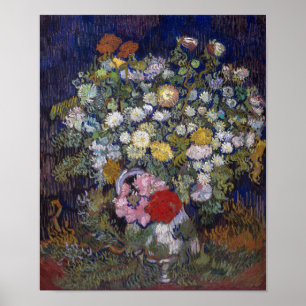 Boeket van bloemen in een vaas   Van Gogh   Poster