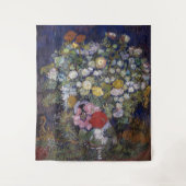 Boeket van bloemen in een vaas | Van Gogh | Wandkleed (Voorkant)