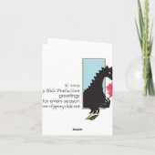 Boeket van Bloemen Kaart (Achterkant)