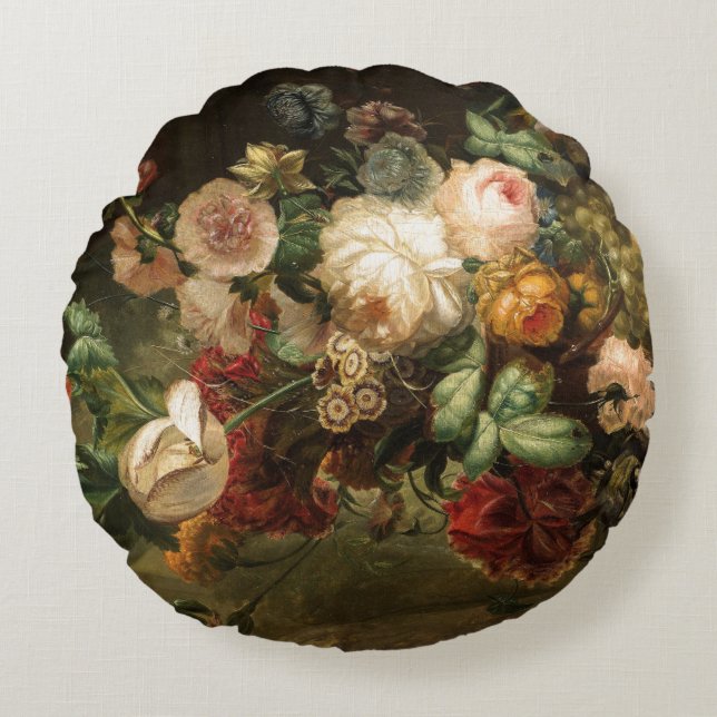  boeket van bloemen rond kussen (Voorkant)