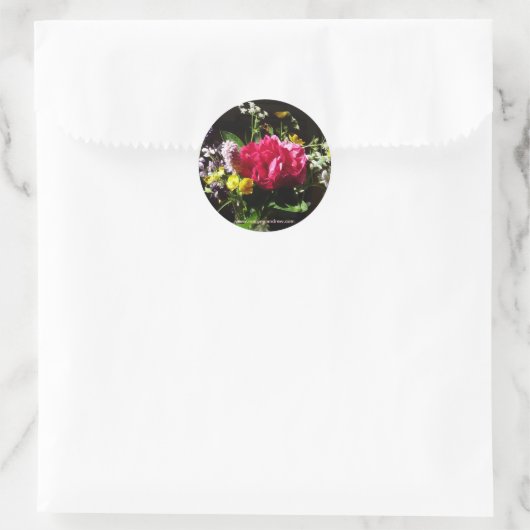 Boeket van Bloemen stickers (Tas)