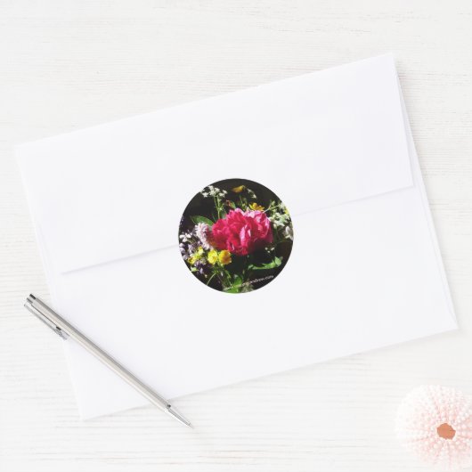 Boeket van Bloemen stickers (Envelop)