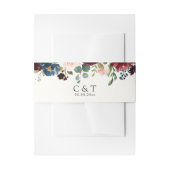 Boeket | van Bourgondië Monogram Uitnodigingen Wikkel (Voorkant Voorbeeld)