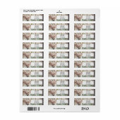 Boeket van Cherry Blossoms bij het raam Etiket (Full Sheet)