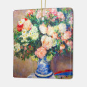 Boeket van Chrysanten en een Japanse Fan Keramisch Ornament (Links)