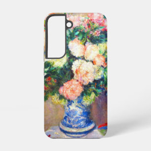 Boeket van Chrysanten en een Japanse Fan Samsung Galaxy Hoesje