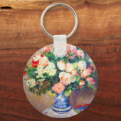 Boeket van Chrysanten en een Japanse Fan Sleutelhanger (Achterkant)