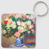 Boeket van Chrysanten en een Japanse Fan Sleutelhanger (Achterkant)