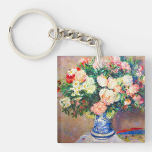 Boeket van Chrysanten en een Japanse Fan Sleutelhanger
