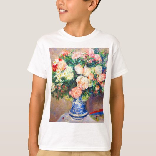 Boeket van Chrysanten en een Japanse Fan T-shirt (Voorkant)