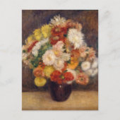 Boeket van Chrysanten | Renoir Briefkaart (Voorkant)