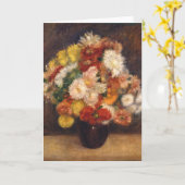 Boeket van Chrysanten Renoir Kaart (Gele Bloem)