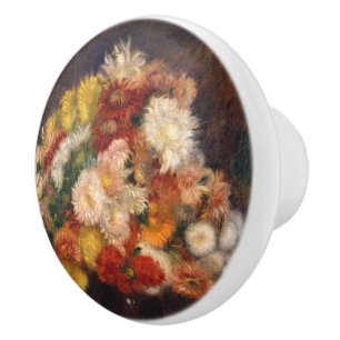 Boeket van Chrysanten Renoir Keramische Knop