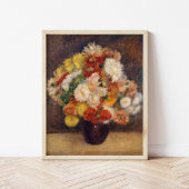 Boeket van Chrysanten | Renoir Poster