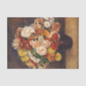 Boeket van Chrysanten Renoir Tissuepapier (Voorkant)