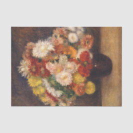 Boeket van Chrysanten Renoir Tissuepapier