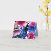 Boeket van de kaartje van de Bloemen Kaart (Gele Bloem)