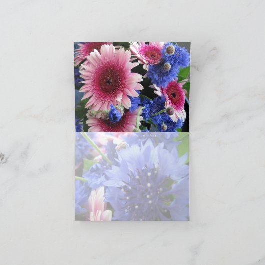 Boeket van de kaartje van de Bloemen Kaart (Binnen)