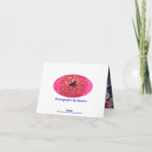 Boeket van de kaartje van de Bloemen Kaart (Achterkant)